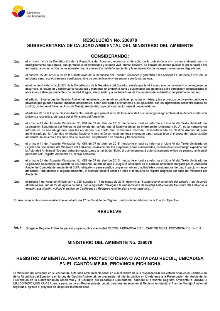 Permiso ambiental - Página 1